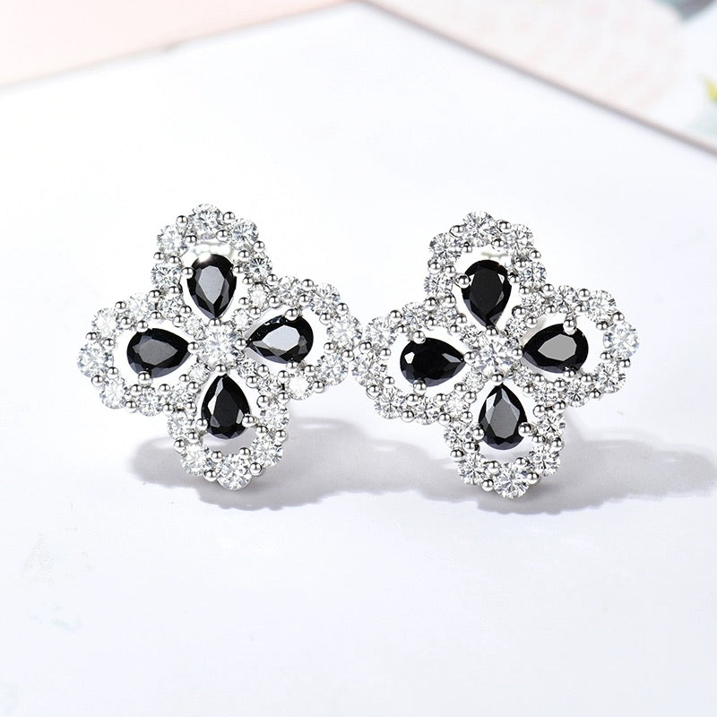 „Dream“-Ohrringe, vollflächiges Motiv mit Diamanten, 16 mm
