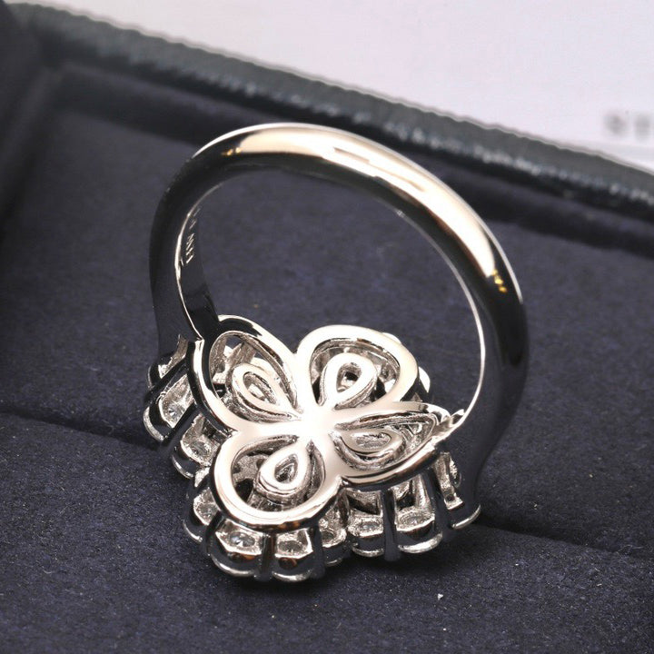 ¡®Dream¡¯LOOP RING FULL MOTIF DIAMOND 16MM SILVE