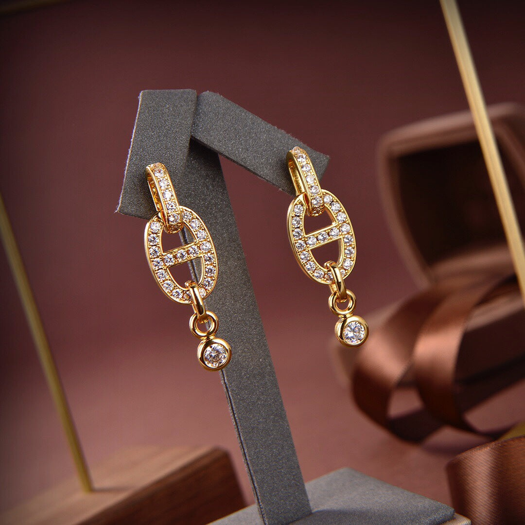 ¡®Dream¡¯HM CHAINE DIAMOND EARRINGS