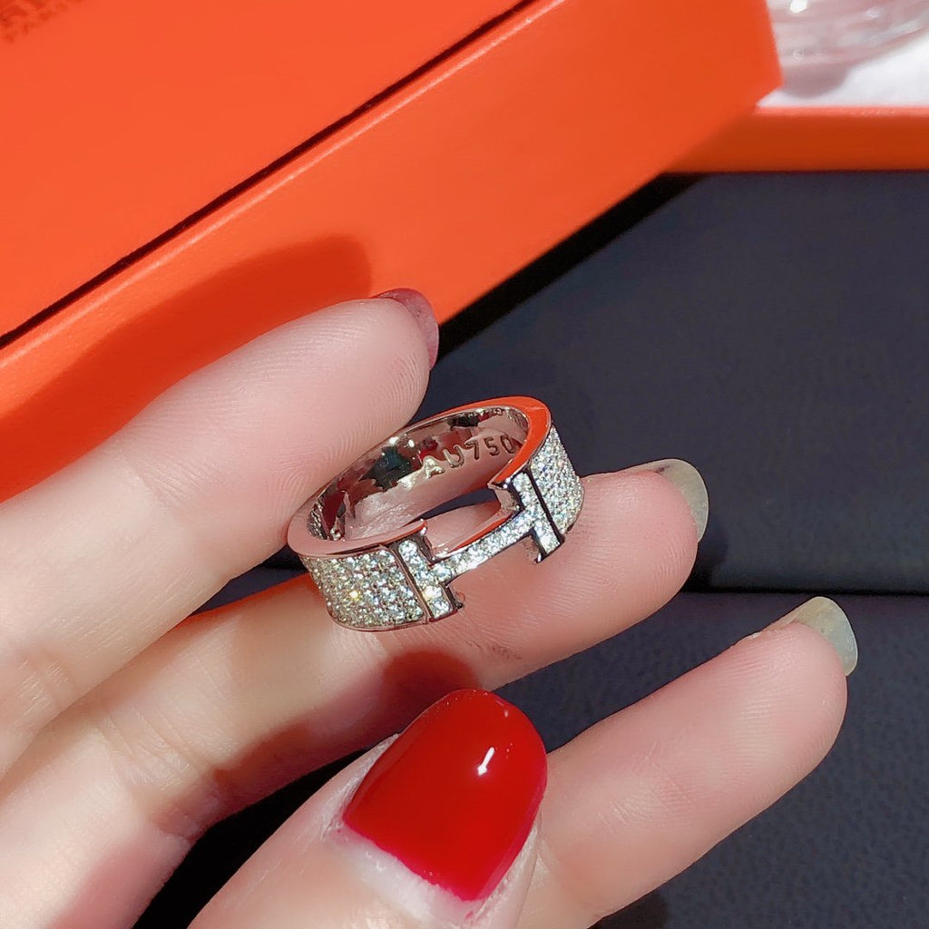 ¡®Dream¡¯H RING FULL DIAMOND