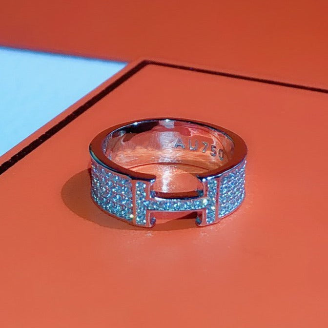 ¡®Dream¡¯H RING FULL DIAMOND
