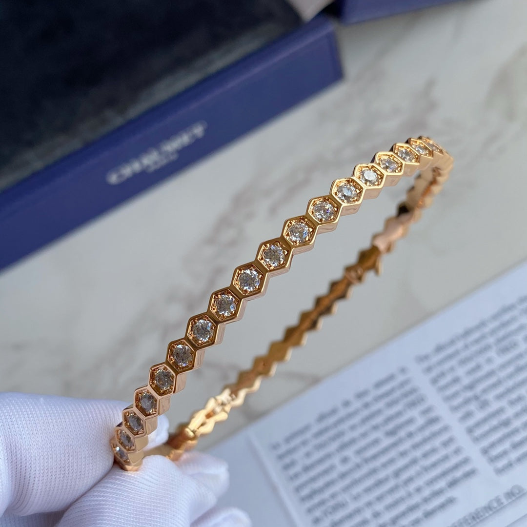¡®Dream¡¯BEE LOVE GOLD BRACELET FULL DIAMOND