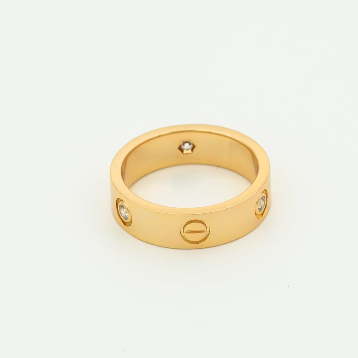 ¡®Dream¡¯LOVE RING 5.5MM 3 DIAMONDS PINK GOLD