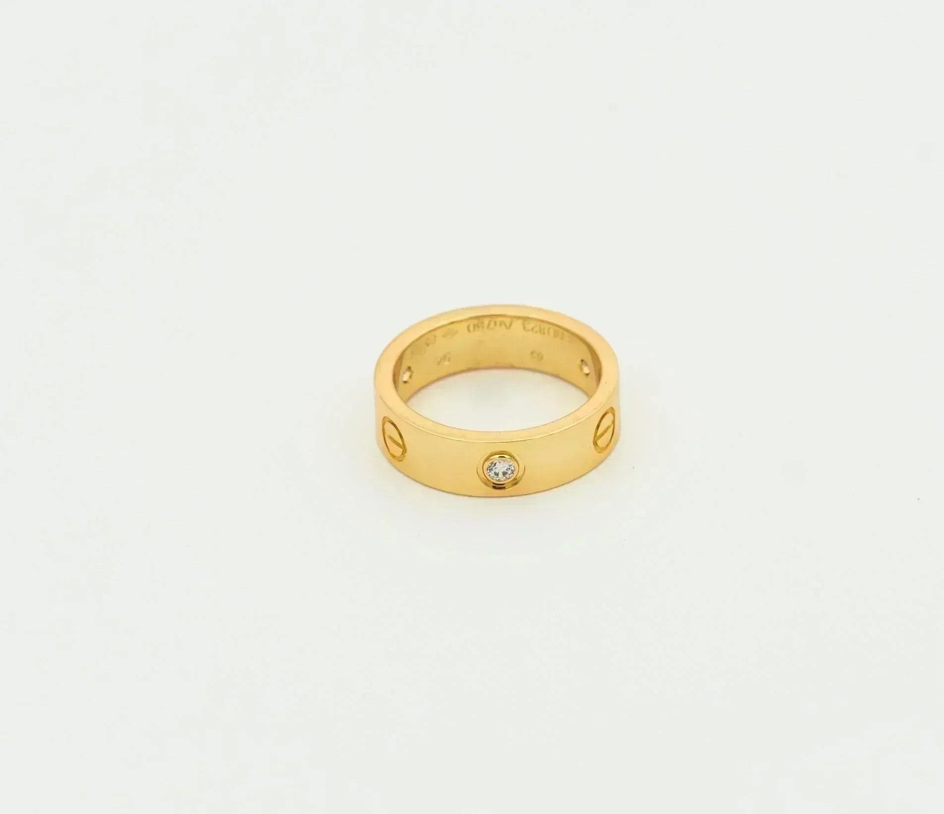 ¡®Dream¡¯LOVE RING 5.5MM 3 DIAMONDS GOLD