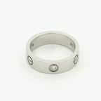 ¡®Dream¡¯LOVE RING 5.5MM 3 DIAMONDS SILVER