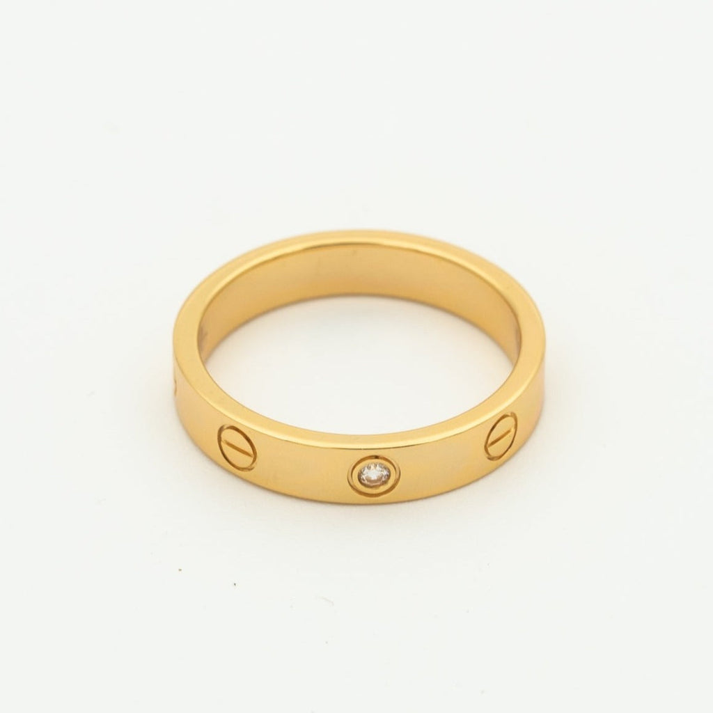 ¡®Dream¡¯LOVE RING 4MM 1 DIAMOND PINK GOLD