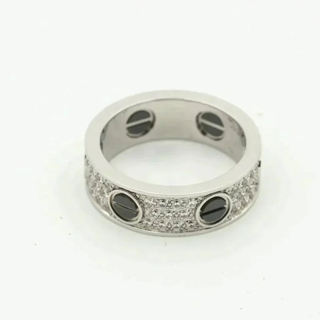 ¡®Dream¡¯LOVE RING 5.5MM DIAMONDS PAVED CERAMIC