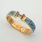 ¡®Dream¡¯H PINK GOLD BRACELET BLUE CERAMIC