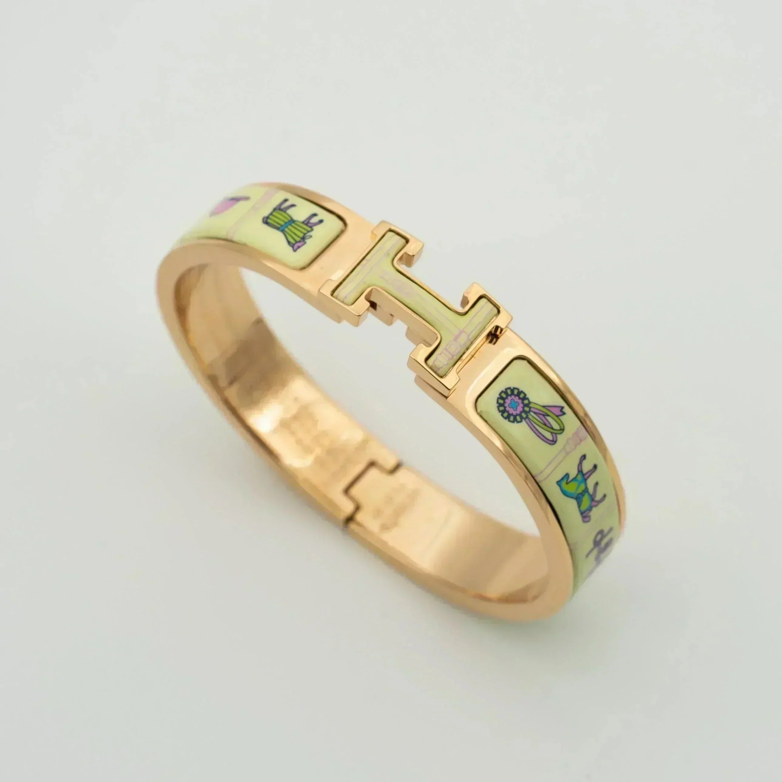¡®Dream¡¯H PINK GOLD BRACELET CREAM CERAMIC