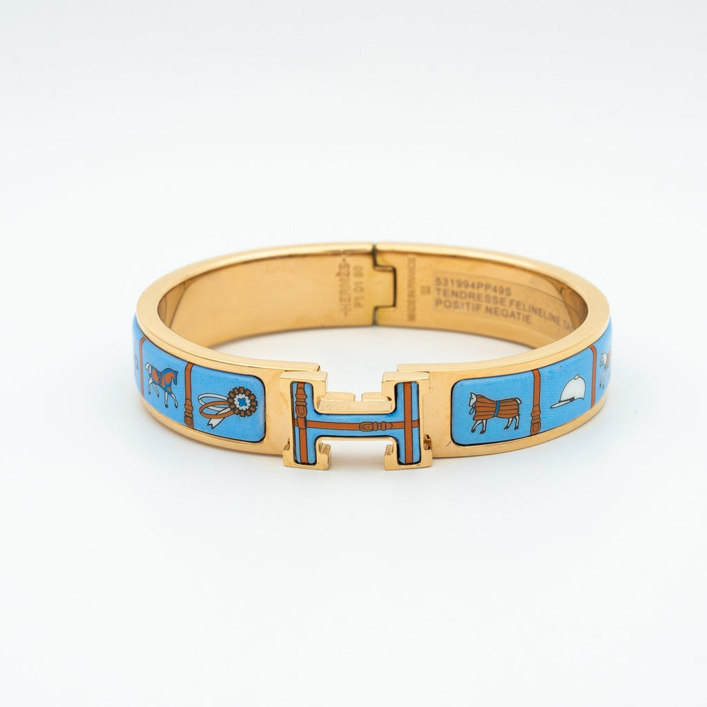 ¡®Dream¡¯H PINK GOLD BRACELET BLUE CERAMIC