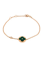 „Dream“-Sonnen-MALACHIT-1-DIAMANT-ROSÉGOLD-ARMBAND