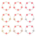 [Dream]New  CLOVER 5 MOTIFS  PINK MOP BRACELET COLLECTION