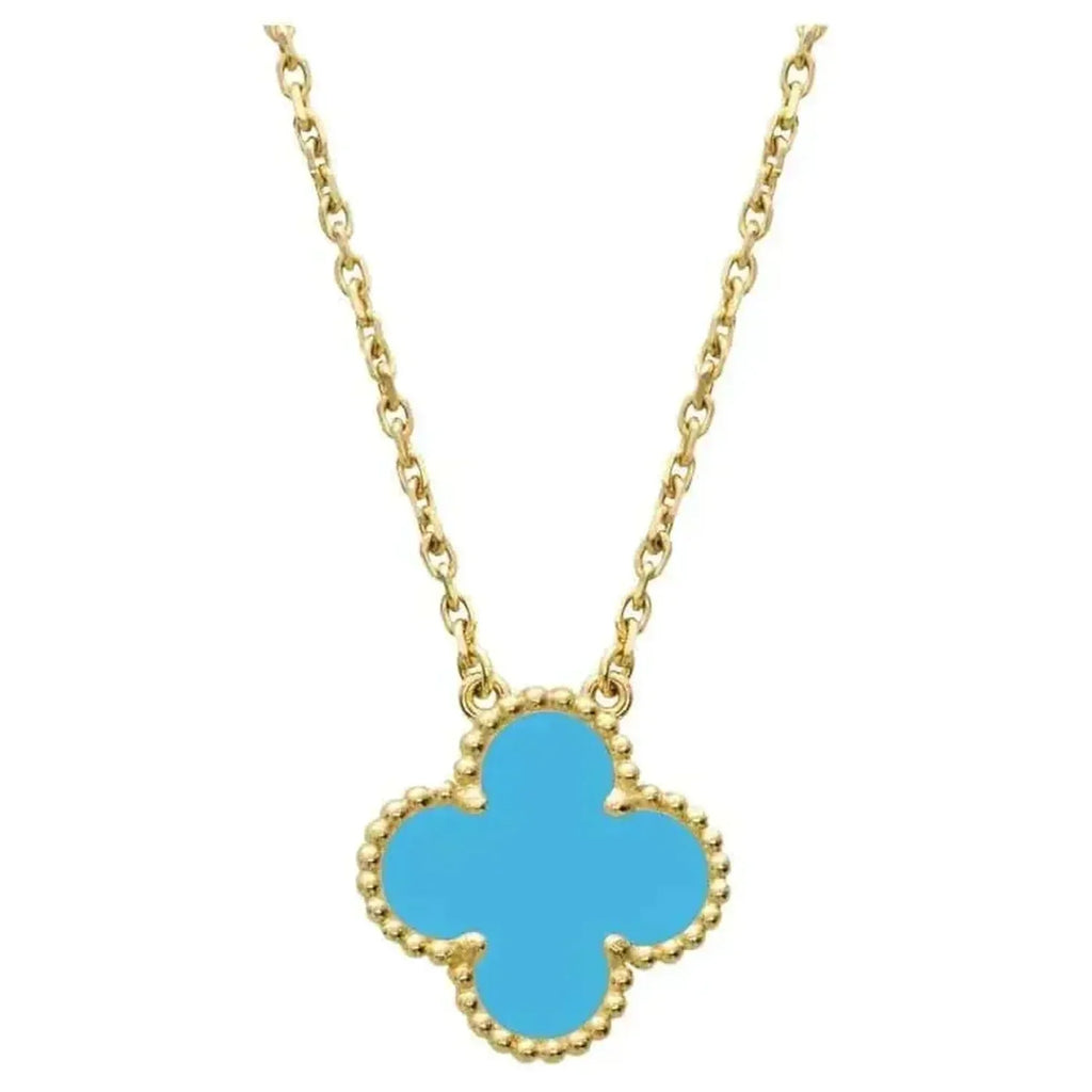 ¡®Dream¡¯CLOVER 15MM VINTAGE TURQUOISE NECKLACE