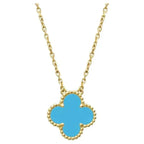 ¡®Dream¡¯CLOVER 15MM VINTAGE TURQUOISE NECKLACE