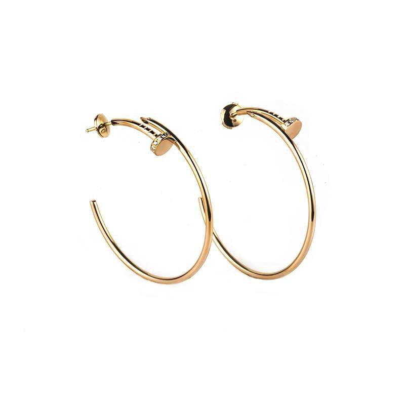 ¡®Dream¡¯JUSTE EARRINGS GOLD DIAMONDS 1.8MM