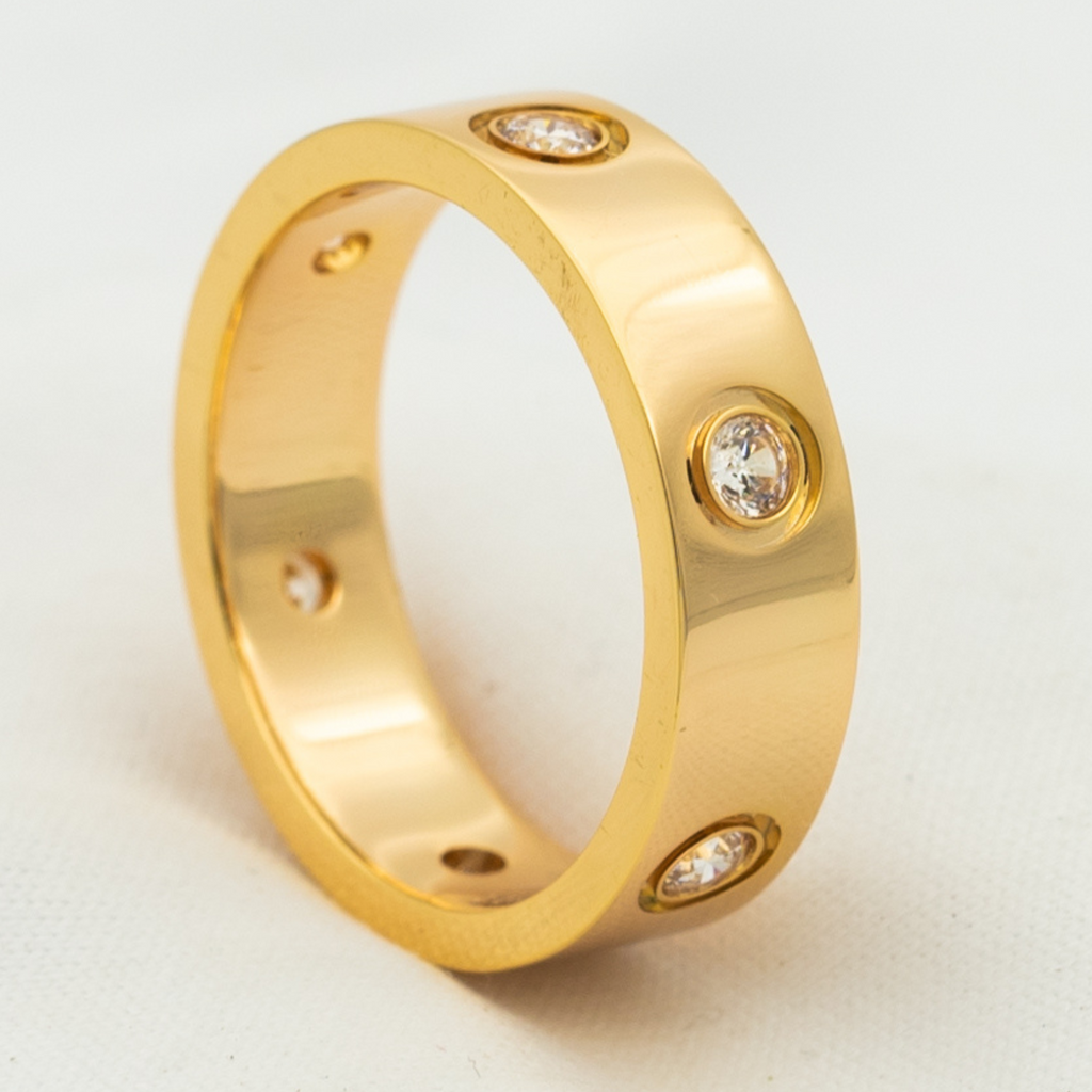¡®Dream¡¯LOVE RING 5.5MM 6 DIAMONDS PINK GOLD