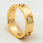 ¡®Dream¡¯LOVE RING 5.5MM 6 DIAMONDS PINK GOLD