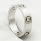 ¡®Dream¡¯LOVE RING 5.5MM 6 DIAMONDS SILVER