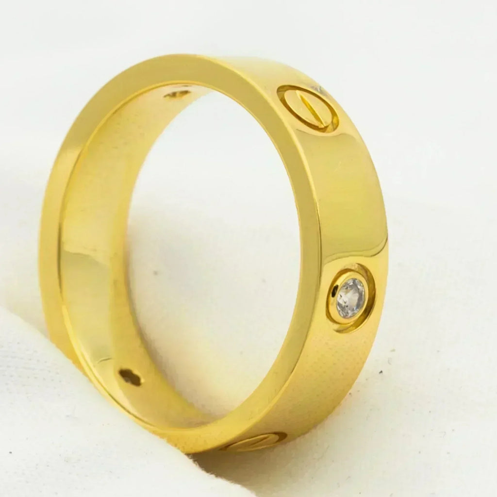 ¡®Dream¡¯LOVE RING 5.5MM 3 DIAMONDS GOLD