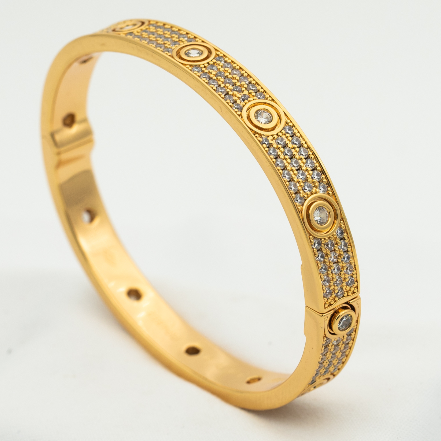 ¡®Dream¡¯LOVE BRACELET 6.1MM DIAMOND-PAVED 10 BIG DIAMONDS
