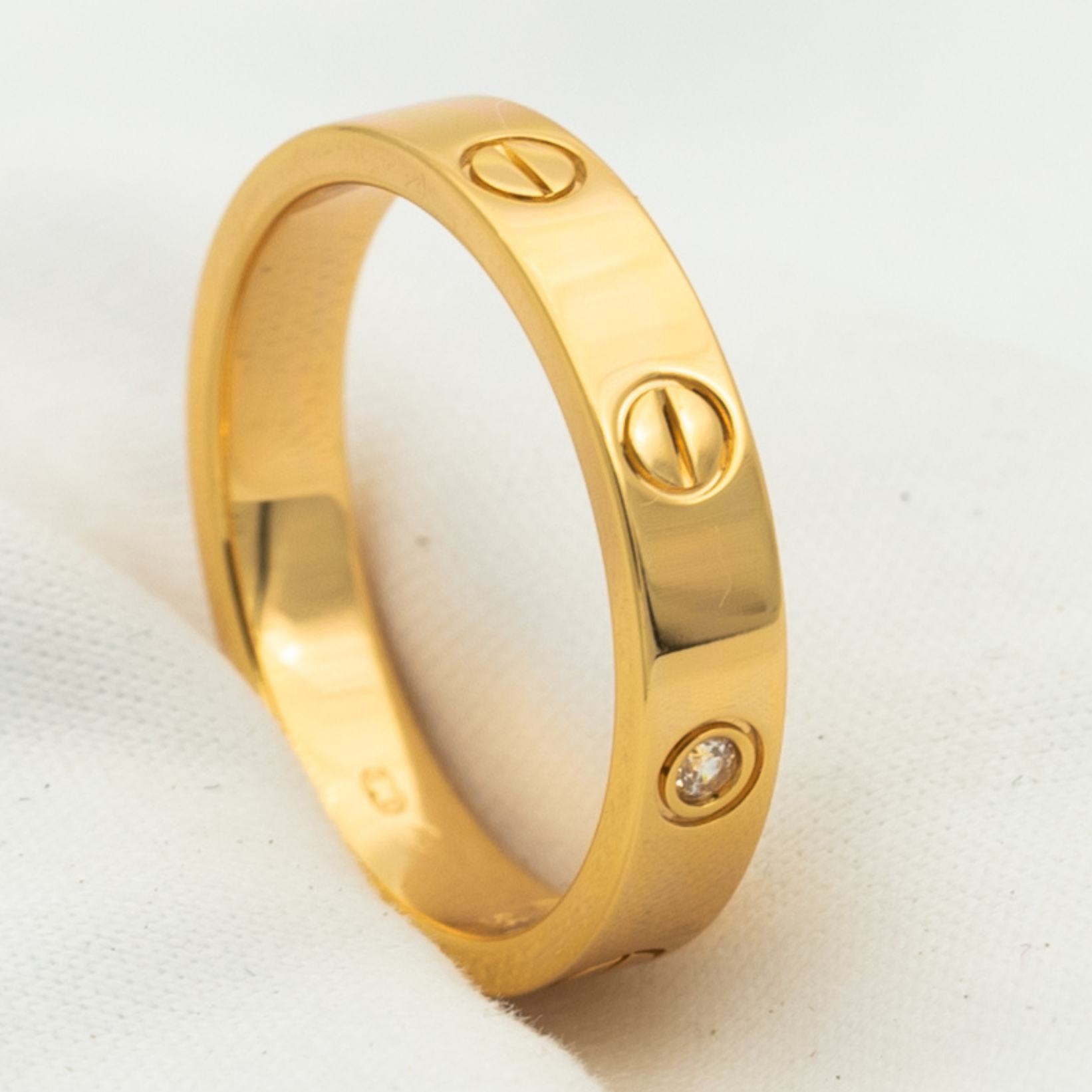 ¡®Dream¡¯LOVE RING 4MM 1 DIAMOND PINK GOLD