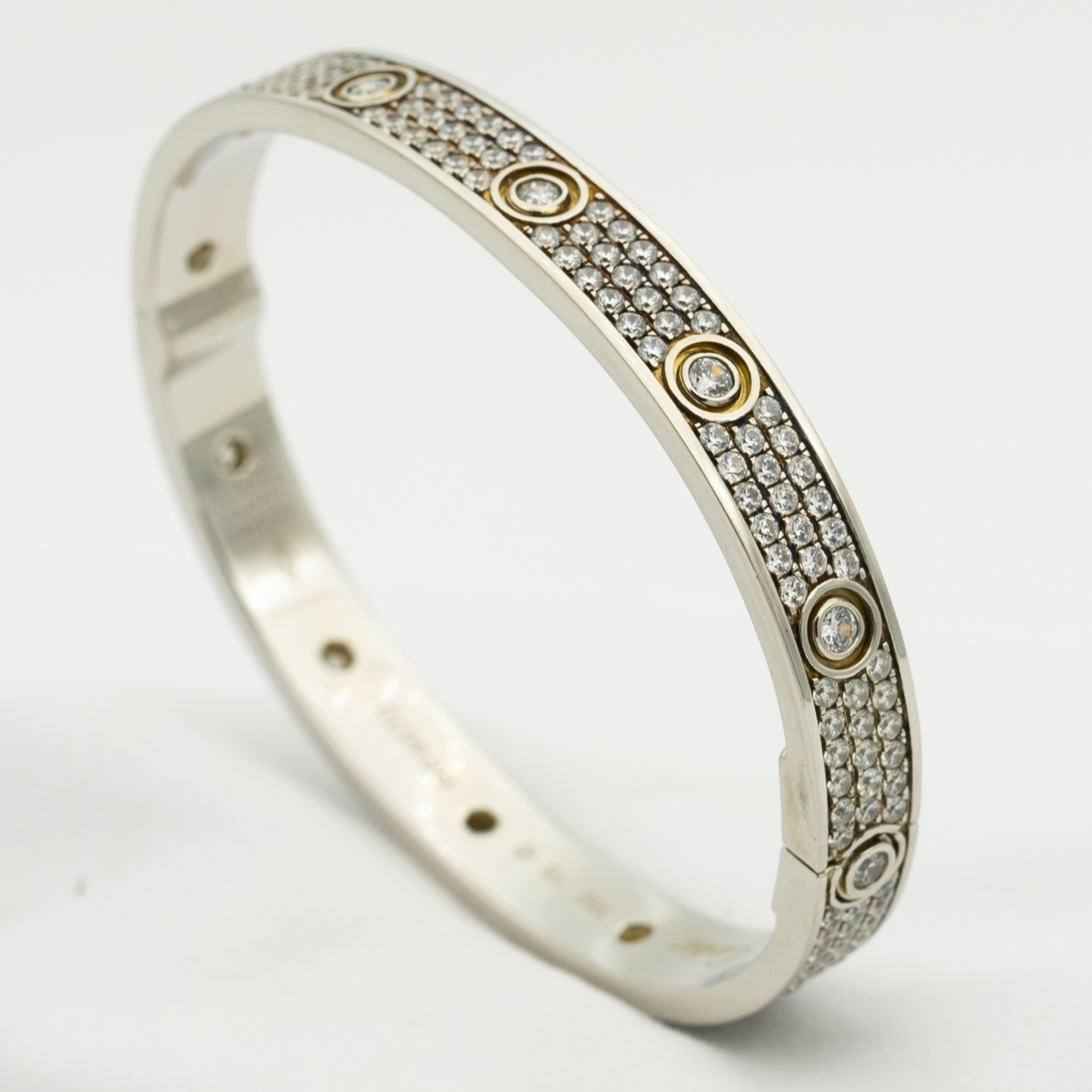 ¡®Dream¡¯LOVE BRACELET 6.1MM DIAMOND-PAVED 10 BIG DIAMONDS
