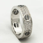 ¡®Dream¡¯LOVE RING 5.5MM DIAMONDS PAVED CERAMIC