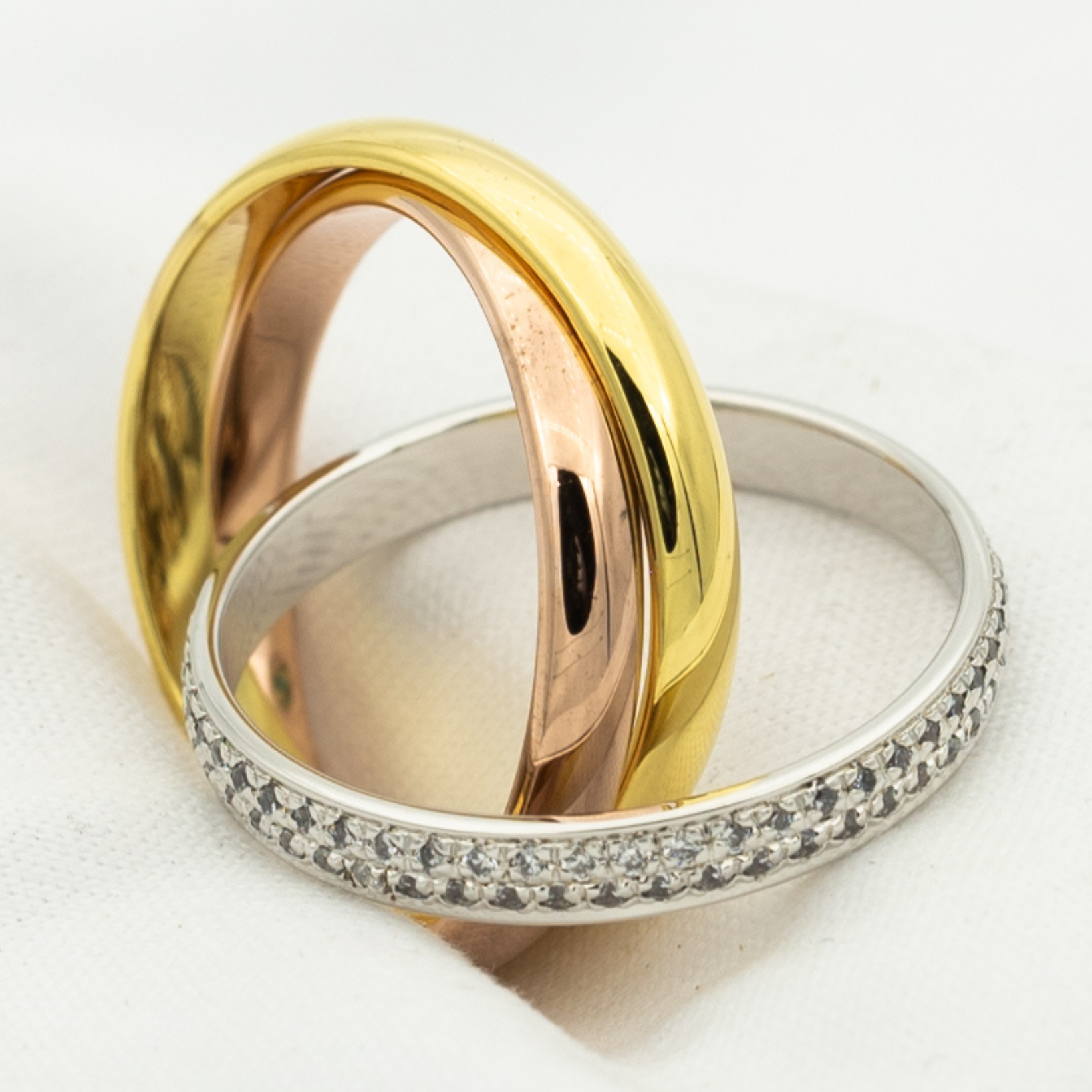 „Dream“ TRINITY RING GOLD ROSÉGOLD SILBER DIAMANTEN
