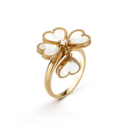 ¡®Dream¡¯SWEET CLOVER WHITE MOP RING
