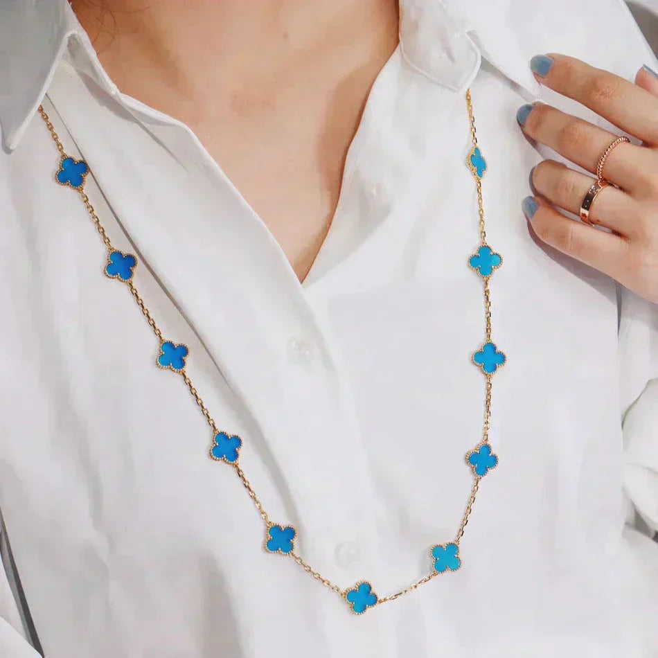¡®Dream¡¯CLOVER 20 MOTIFS TURQUOISE GOLD