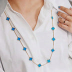 ¡®Dream¡¯CLOVER 20 MOTIFS TURQUOISE GOLD