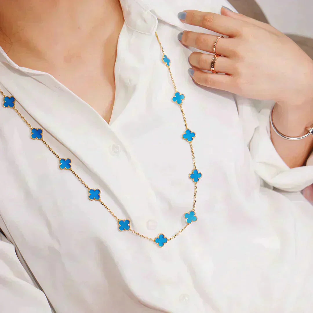 ¡®Dream¡¯CLOVER 20 MOTIFS TURQUOISE GOLD