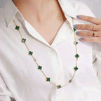 ¡®Dream¡¯CLOVER 20 MOTIFS MALACHITE GOLD