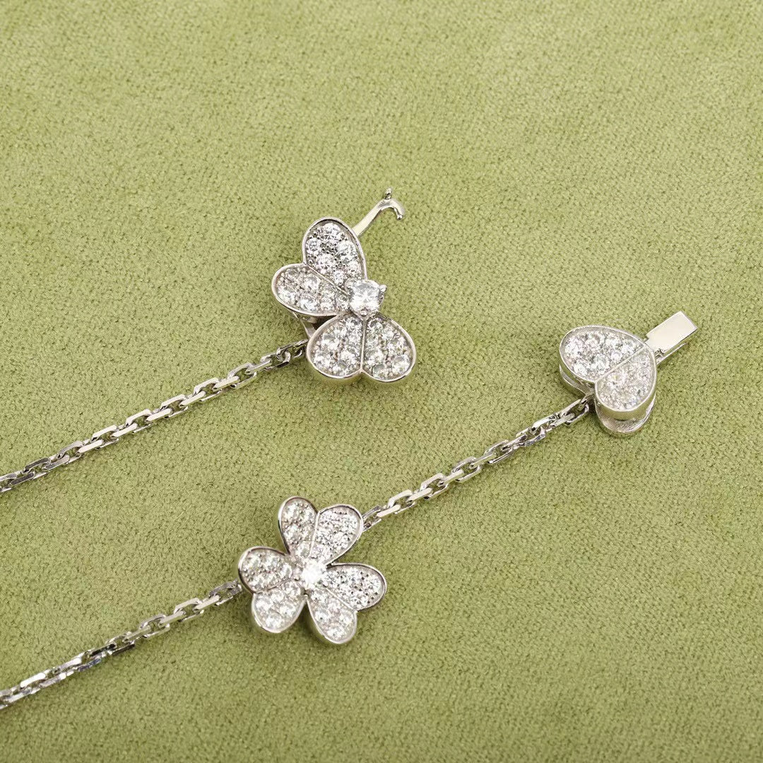 ¡®Dream¡¯FRIVOLE SILVER 9 FLOWERS NECKLACE