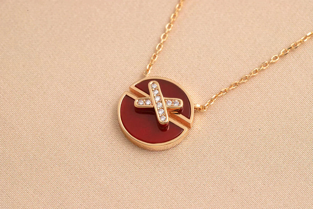 „Dream“-Halskette aus Roségold und Diamanten