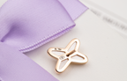 'Dream' JEUX DE WHITE MOP PINK GOLD DIAMOND EARRINGS