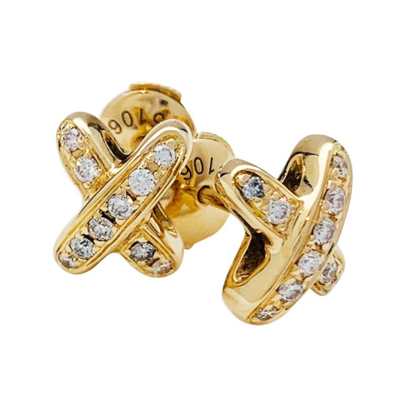 ¡®Dream¡¯JEUX DE GOLD DIAMOND EARRINGS