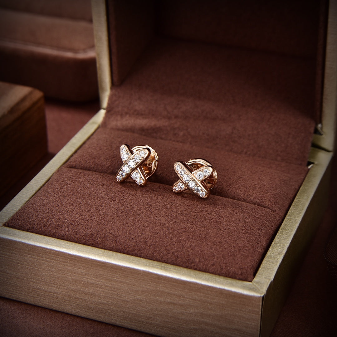 ¡®Dream¡¯JEUX DE GOLD DIAMOND EARRINGS
