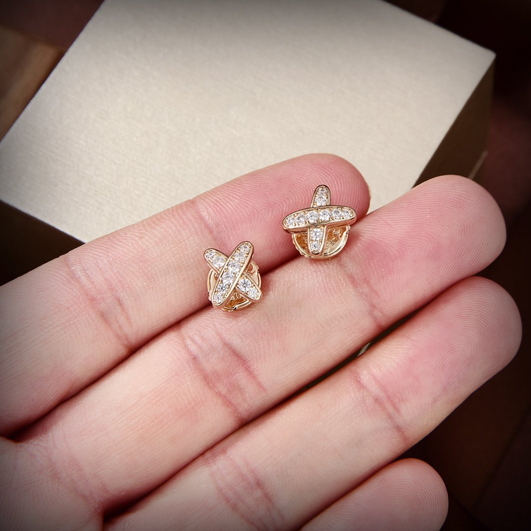 ¡®Dream¡¯JEUX DE GOLD DIAMOND EARRINGS