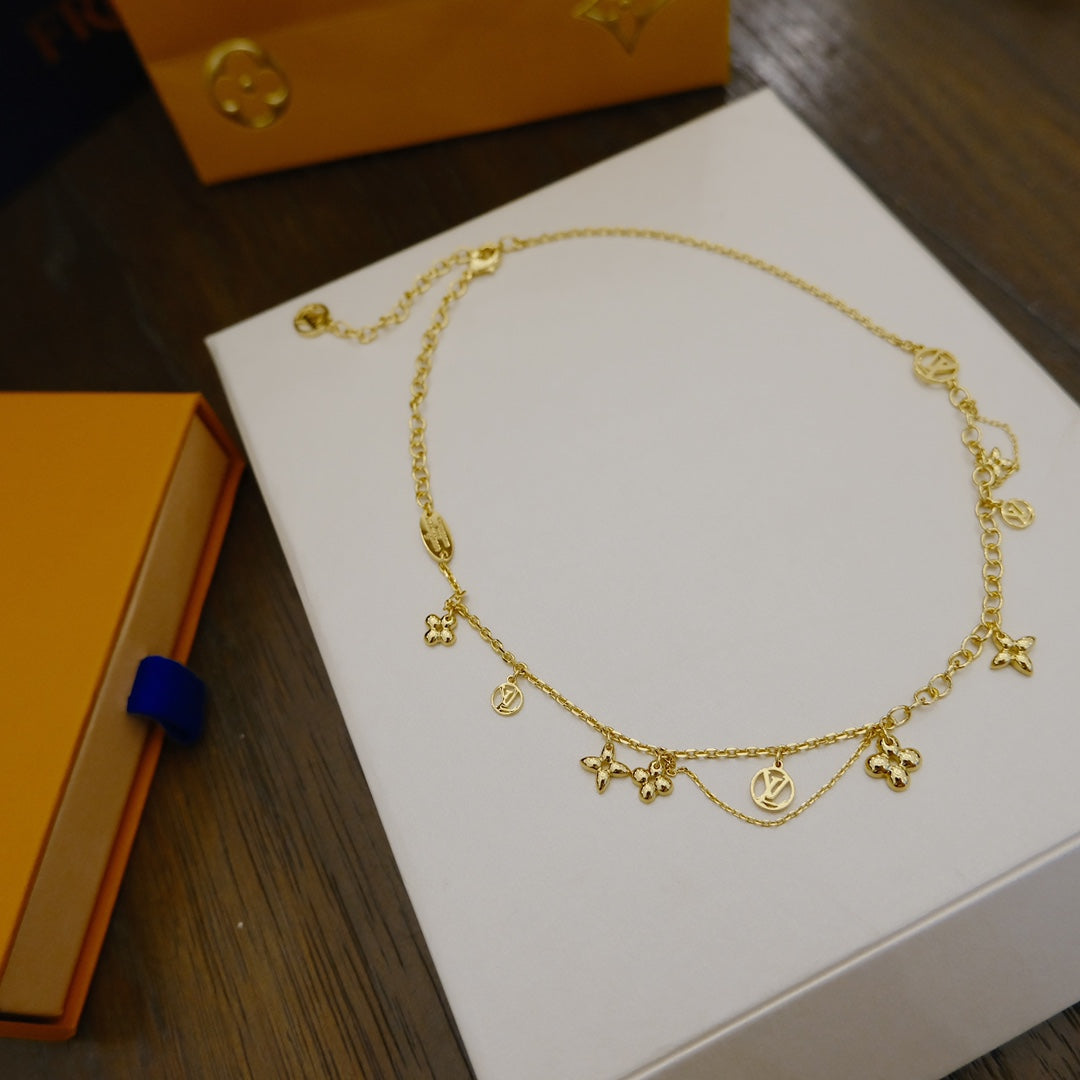¡®Dream¡¯BLOOMING SUPPLE NECKLACE BRASS