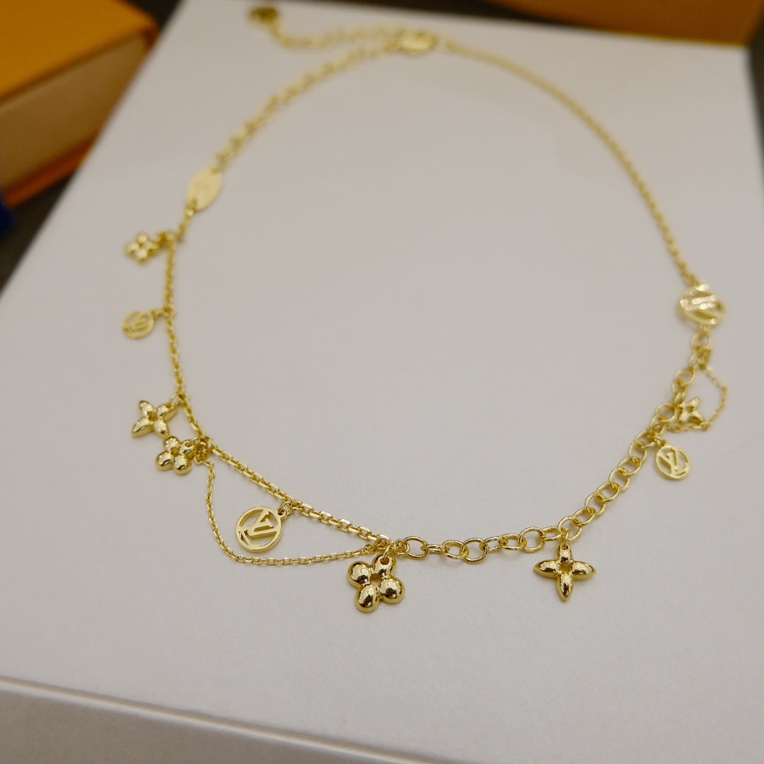 ¡®Dream¡¯BLOOMING SUPPLE NECKLACE BRASS