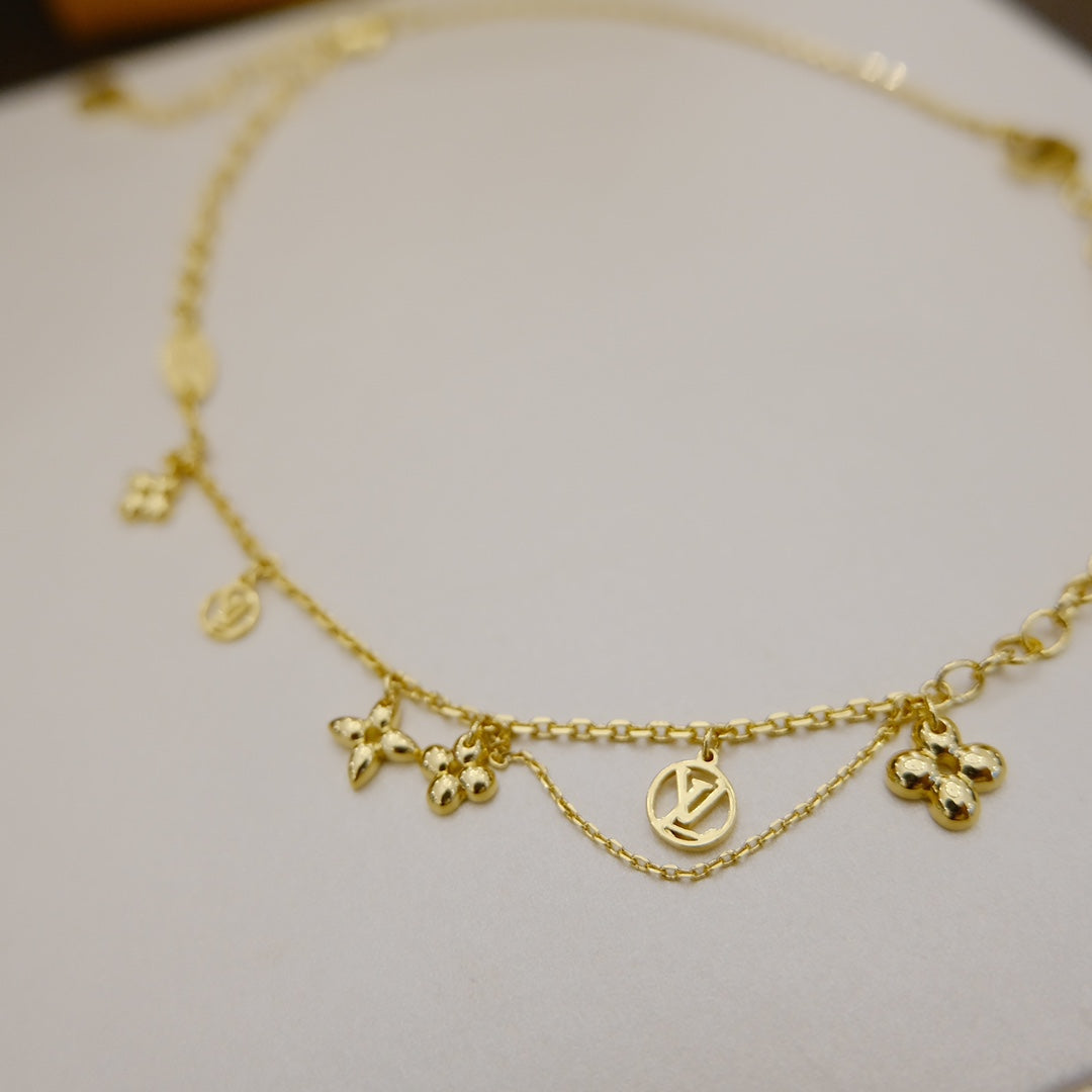¡®Dream¡¯BLOOMING SUPPLE NECKLACE BRASS