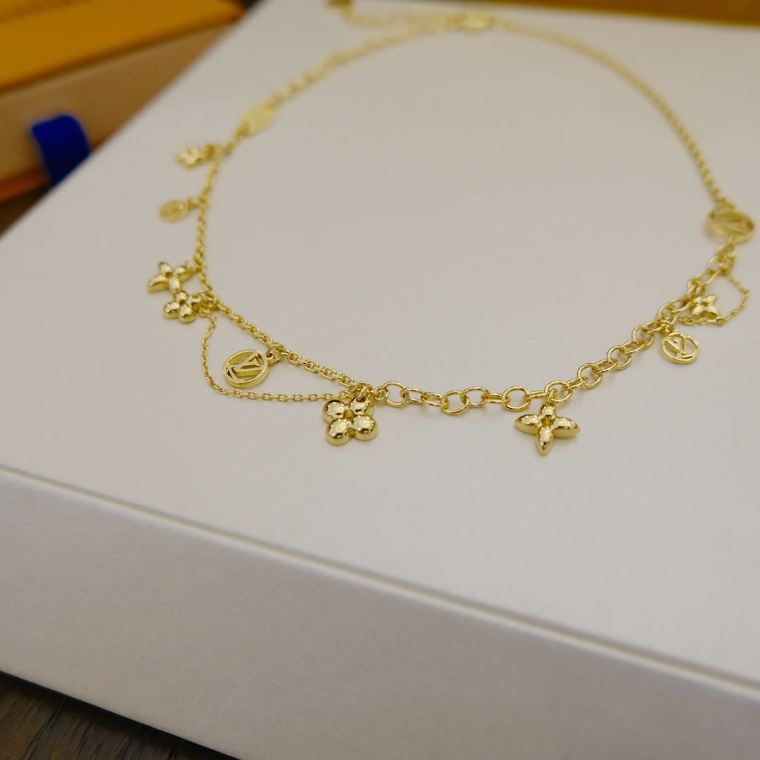 ¡®Dream¡¯BLOOMING SUPPLE NECKLACE BRASS