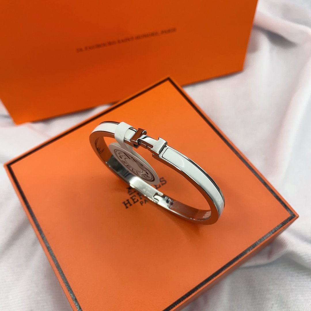 ¡®Dream¡¯CLASSIC HM CLIC WHITE 8MM ENAMEL BRACELET