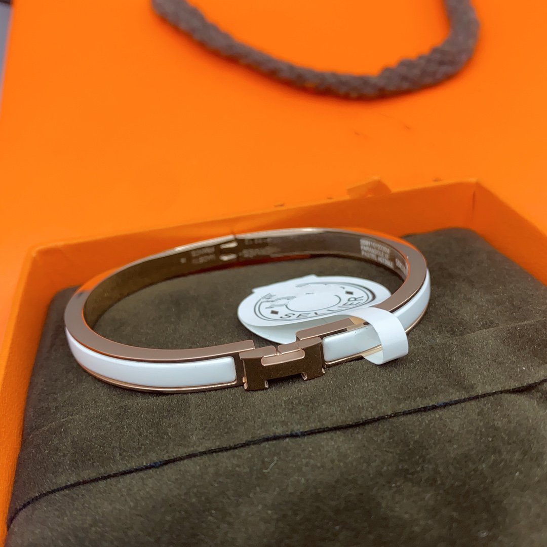 ¡®Dream¡¯CLASSIC HM CLIC WHITE 8MM ENAMEL BRACELET
