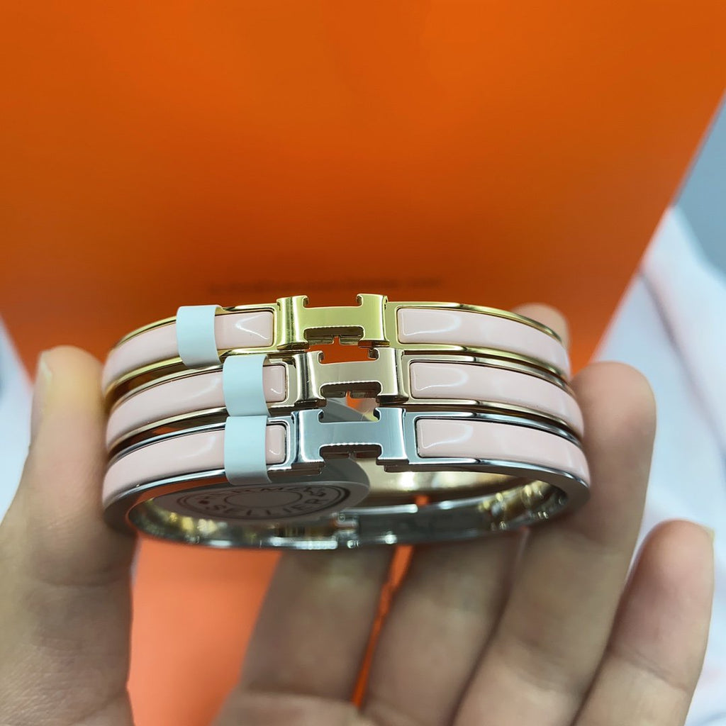 ¡®Dream¡¯CLASSIC HM CLIC  PINK 8MM ENAMEL BRACELET