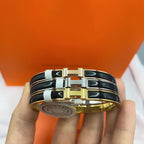 ¡®Dream¡¯CLASSIC HM CLIC BLACK 8MM ENAMEL BRACELET