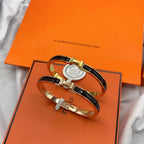 ¡®Dream¡¯CLASSIC HM CLIC BLACK 8MM ENAMEL BRACELET