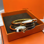¡®Dream¡¯CLASSIC HM CLIC BLACK 8MM ENAMEL BRACELET