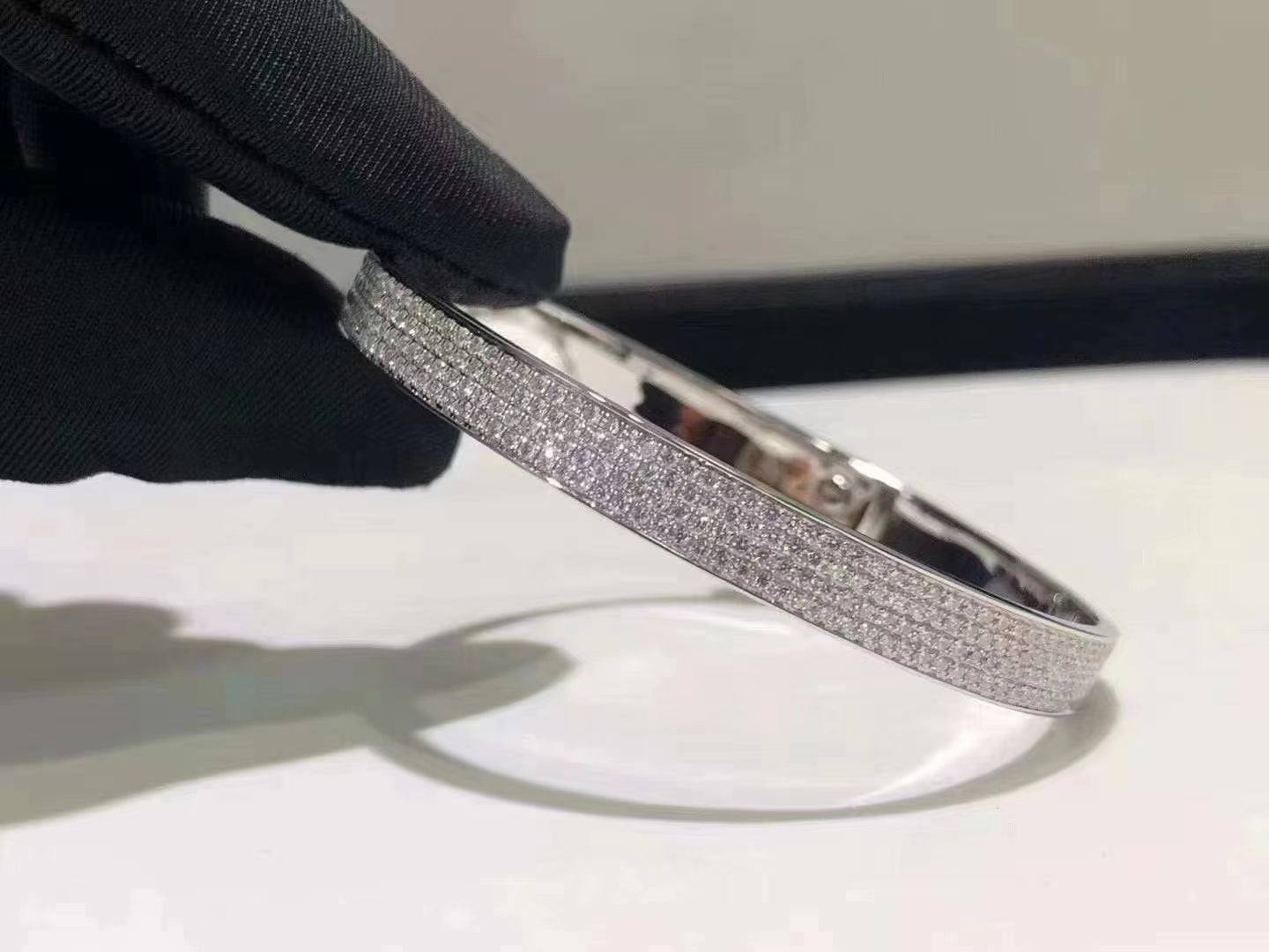 ¡®Dream¡¯HM KELLY BRACELET IN SILVER AND FULL PAVE DIAMOND